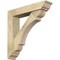 Ekena Millwork Olympic Traditional Rough Sawn Bracket w/ Offset Brace, Douglas Fir, 6"W x 28"D x 28"H BKT0604X28X28OLY01RDF - alternate 1